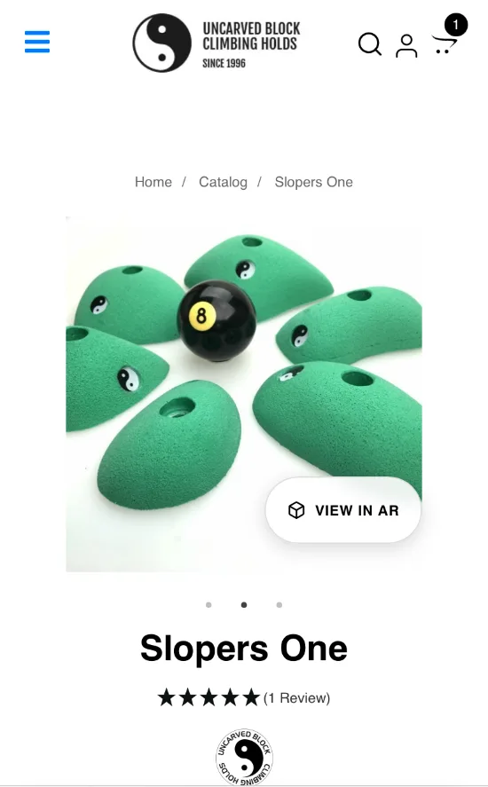 Uncarved Block Slopers One AR Model