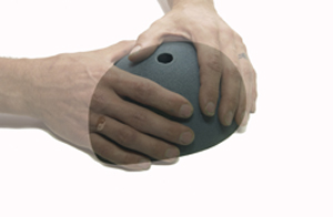 a sloper type climbing hold - Uncarved Block