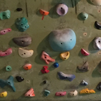 Grips, rocks, holds, jugs, edges, crimps, slopers, gaston, sidepull.....that is a lot of names!